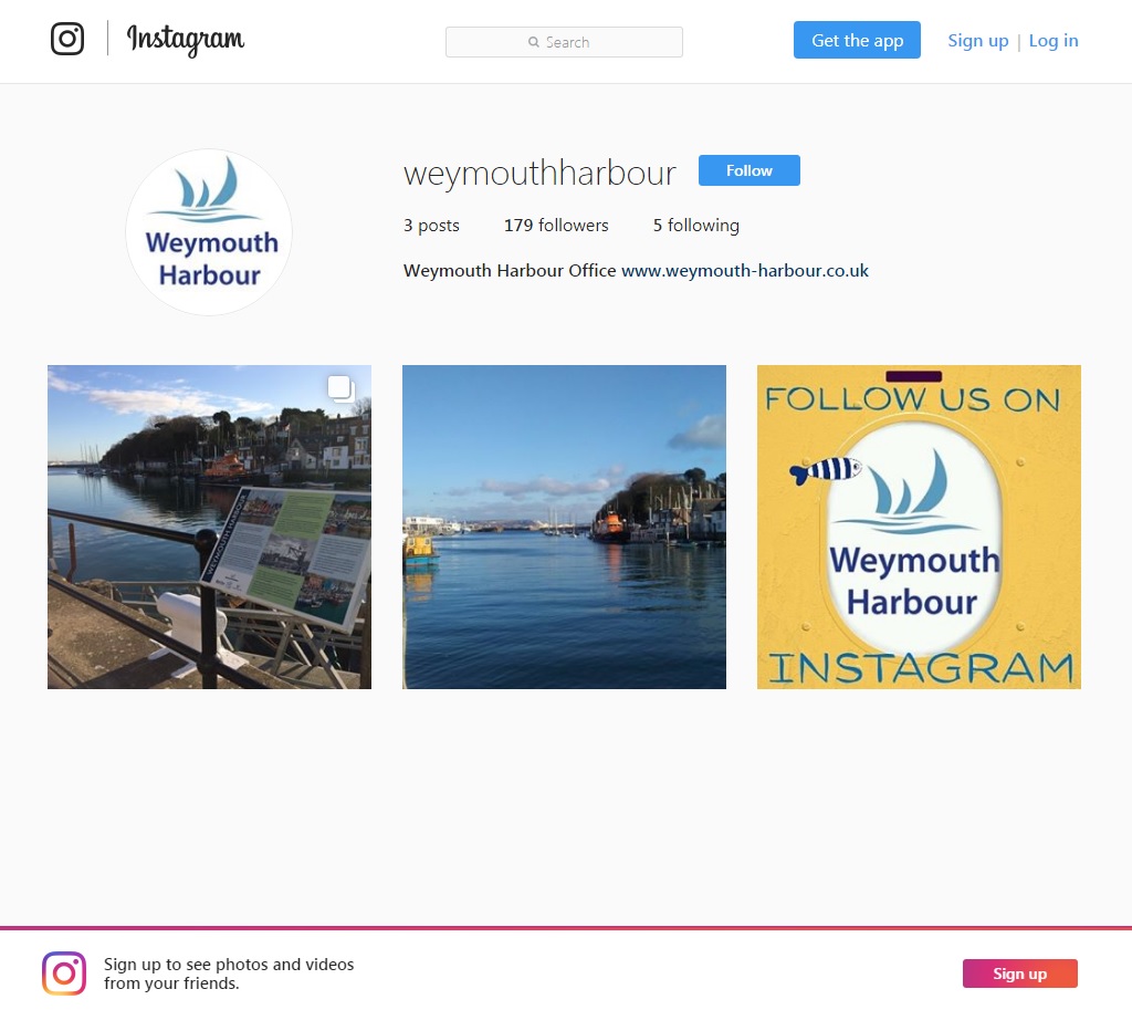 Weymouth Harbour Instagram