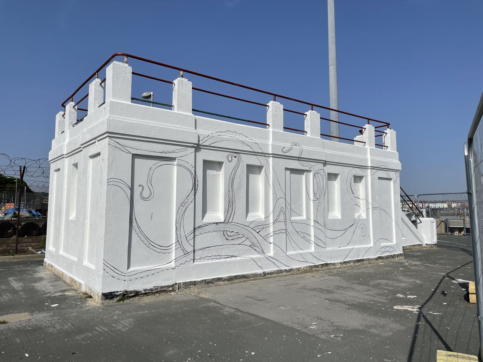 Building N, Weymouth Peninsula art outlines