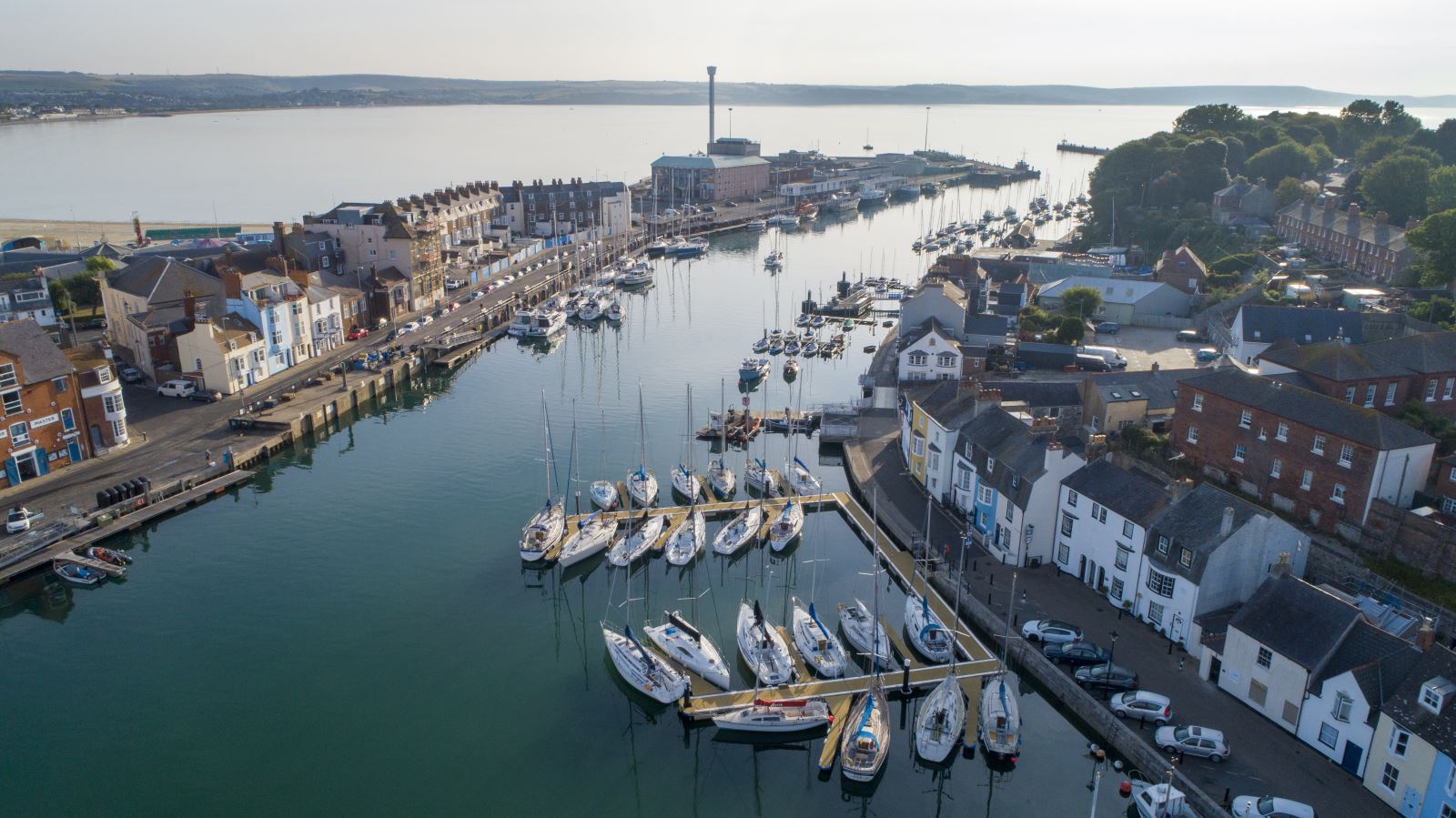 Weymouth Harbour Aerial